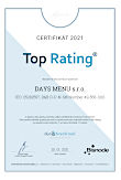 certifikát Top Rating